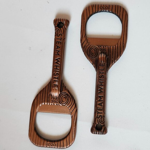 2020 STEAM WHISTLE Bottle Opener STEAMWHISTLE Paddle Retro Opener x2 PAIR - Picture 1 of 2